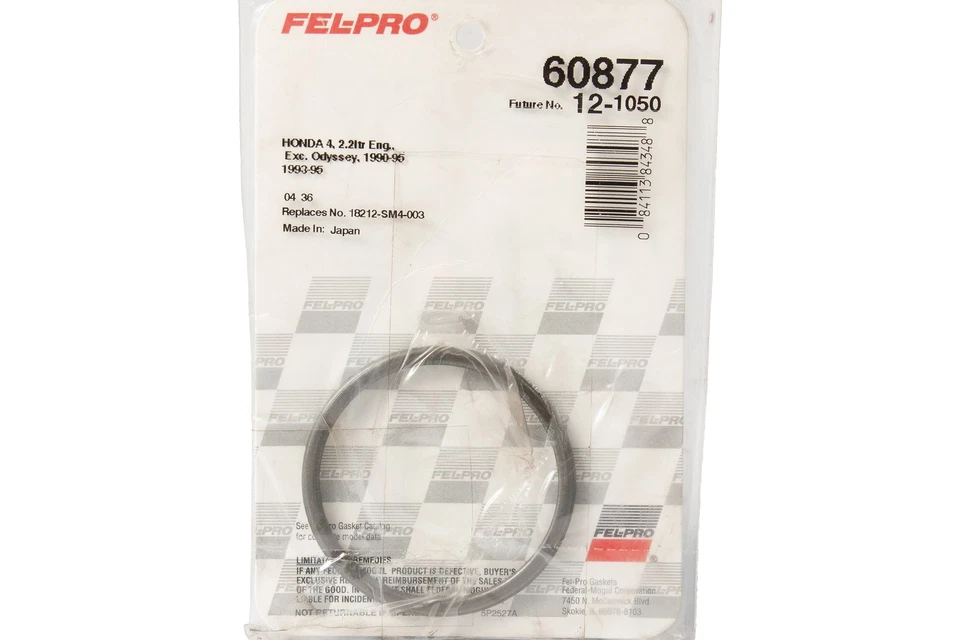 Junta de brida de escape de repuesto FelPro para Honda Accord modelo 60877 1992-1993 Foto 1 de 4