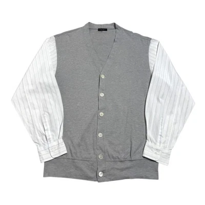 Cárdigan Comme des Garçons Homme Plus Años 80 Gris Camisa-Manga Acoplamiento Unisex Grande Foto 1 de 4
