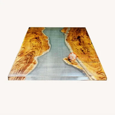 Wooden Handmade Resin Dining Custom Table Top Luxury Furniture Hallway Decor Art - Image 1 of 3