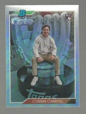 Corbin Carroll 2023 Bowman Chrome Randy Johnson Photo 92RJ-1 - Image 1 of 2