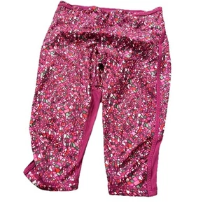 Lululemon Athletica Damen Mosaik Magenta kurze Leggings Größe 8 - Bild 1 von 4