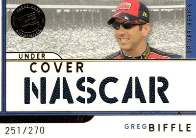 2007 Press Pass Eclipse Under Cover Drivers NASCAR #UCD6 Greg Biffle /270 - RAC - Image 1 of 2
