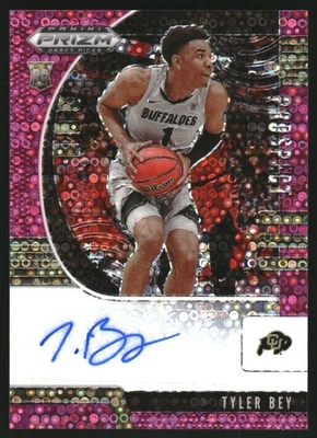 2020-21 Prizm Draft Picks Prospect Autographs Fast Break Pink #35 Tyler Bey/25 - Image 1 of 2