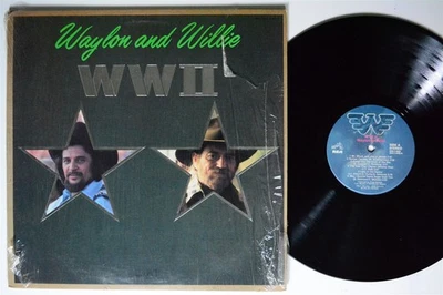 WAYLON JENNINGS & WILLIE NELSON WWII RCA VICTOR LP VG++ SHRINK embossed cover - Image 1 of 2