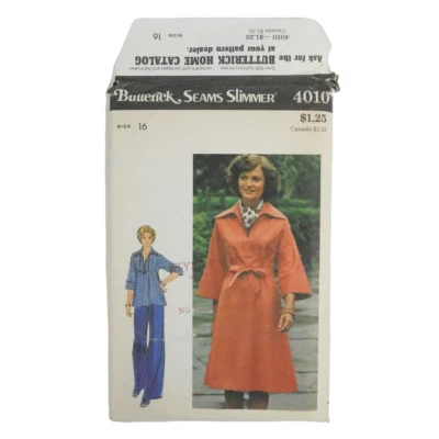 Butterick 4010 Misses Dress Tunic Pants Sewing Pattern Size 16 Uncut Pullover - Image 1 of 4