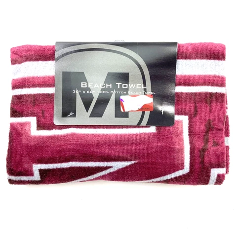 Texas A&M Aggies ATM NCAA 30” x 60” Beach Towel NEW Cover