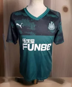 PUMA Newcastle United 2019/20 Away Jersey Green Size Small - Picture 1 of 8