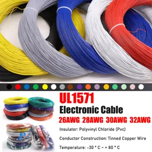 Cable de PVC varado flexible UL1571 26 ~ 32 AWG cable electrónico de cobre enlatado - Imagen 1 de 11
