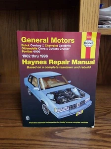 HAYNES #38005 GENERAL MOTORS REPAIR MANUAL 1982-1996 UPC 038345008290 - Picture 1 of 5