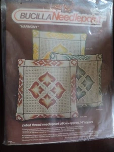 Bucilla Needlepoint Pillow Kit Harmony Kit No. 4803 14" square - Picture 1 of 3