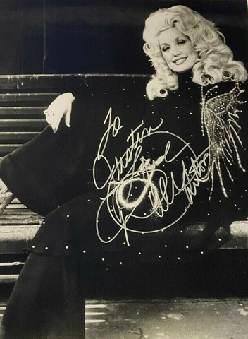 Dolly Parton signed autographed 11x14 Photo 9 to 5 Huge Extremely Rare Cover