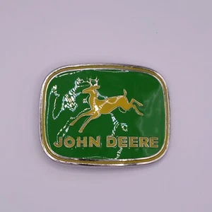 John Deere Green & Yellow Belt Buckle - Picture 1 of 2