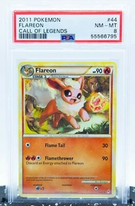 PSA 8 FLAREON 44/95 Call of Legends Set - Tarjeta Pokémon 2011 - Imagen 1 de 2