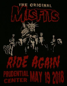 Misfits Ride Again Never Worn Mint Large Prudential Center May 19 2018 Shirt Htf - Picture 1 of 4
