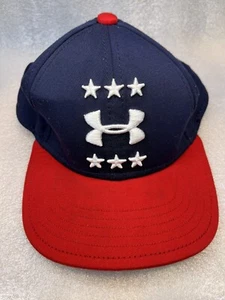 UNDER ARMOUR BOYS Red White And Blue Stars GRAPHIC BASEBALL CAP / HAT YOUTH - Picture 1 of 5