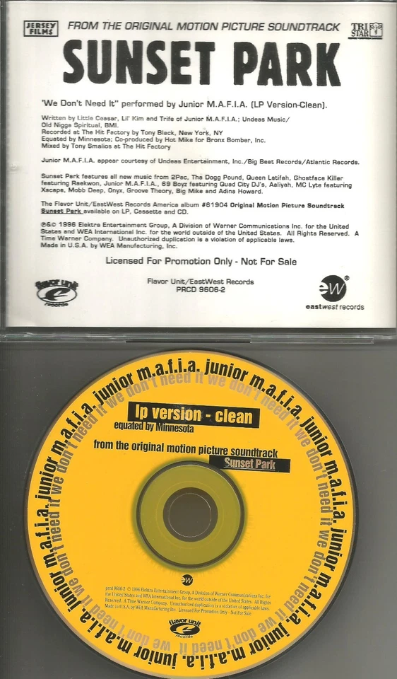 JUNIOR MAFIA M.a.f.i.a. We don’t Need it w/ RARE CLEAN TRK PROMO DJ CD single - Image 1 of 1