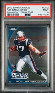 2010 Topps Chrome Rob Gronkowski Running/Cutting Pose RC #C112 PSA 9 Mint 4078 - Picture 1 of 2