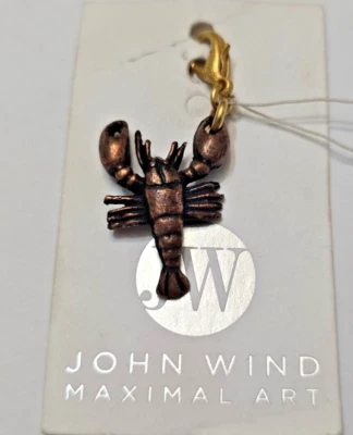 Berloque de lagosta de cobre arte máxima John Wind - Imagem 1 de 4