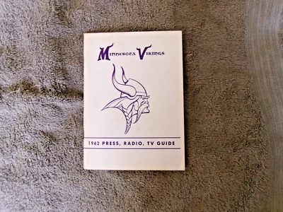 1962 MINNESOTA VIKINGS MEDIA GUIDE Yearbook FRAN TARKENTON Press Book Program AD - Image 1 of 4
