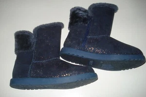 Stivali scintillanti blu navy ragazze taglia 1 Med Roebuck & Co - Foto 1 di 3