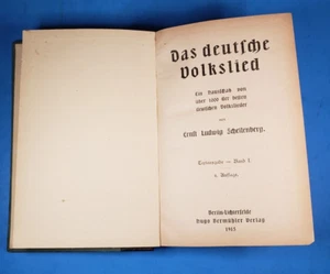 German Folk Song Ernst Ludwig Schellenberg Volume 1 4th edition 1915 - Picture 1 of 13