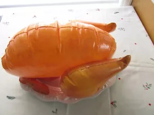 GRANDE TACCHINO GONFIABILE NATALE ASPETTO REALISTICO SCHERZO NATALIZIO REGALO - Foto 1 di 5