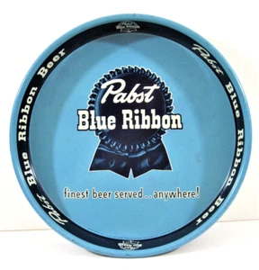 Bandeja de cerveza vintage cinta azul Pabst la mejor cerveza servida en cualquier lugar Milwaukee Wi - Imagen 1 de 2