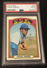 1972 Topps #410 Fergie Jenkins PSA VG EX 4