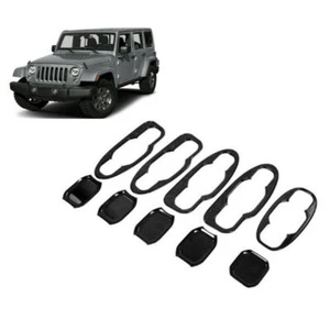 Carbon Fiber Tailgate & Door Handle Bowl Cover For Jeep Wrangler JL 2018-2022 - Imagen 1 de 6