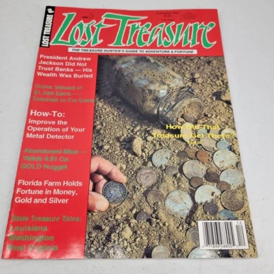 Lost Treasure Magazine December 1993 Hunters Guide Metal Detector Gold Nugget - Image 1 of 4