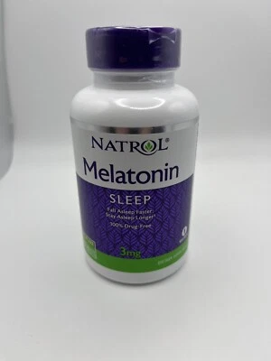 Natrol Melatonin 3 mg 240 Tablets Egg-Free, Fish Free, Milk-Free, No Artificial - Изображение 1 из 4