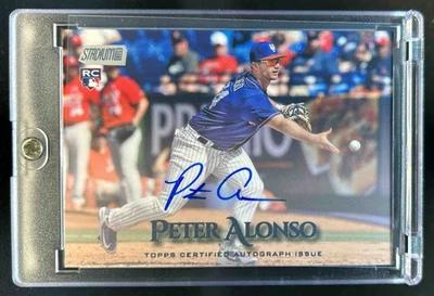 2019 Stadium Club Peter Alonso Auto RC Rookie #SCA-PA Mets - Image 1 of 2