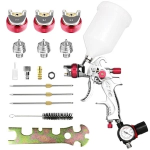 Air Spray Paint Gun HVLP Spray Gun Paint Sprayer HVLP with Gravity Feed 1.4mm... - Picture 1 of 7
