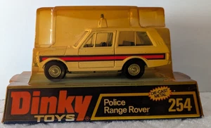 Vintage Dinky #254 Police Range Rover White Side Stripe NEW Box and Bubble - Picture 1 of 11