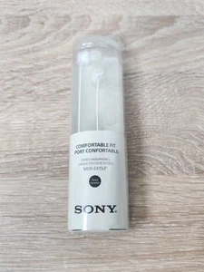 Sony Fashion In-Ear L- Shaped Stereo Mini Plug Headphones Earbuds White - Picture 1 of 3