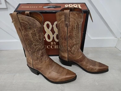 Vaquero Lucchese 1883 TN Burn MD N1547.54 para hombre 10 EE Foto 1 de 4