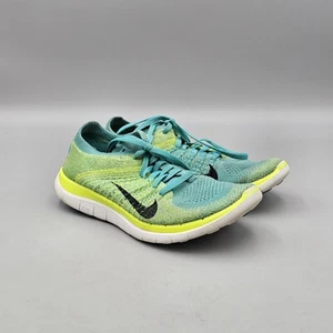 Nike Womens Size 6.5 US Free 4.0 Flyknit Running Shoes Hyper Jade Electric Green - Picture 1 of 8