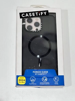 CASETiFY Force Case w/ Magsafe for iPhone 16 Pro Max - Black OPEN BOX - Изображение 1 из 3