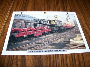 New Haven RR 230-Ton Wreck Crane 1944 Train Photo / Info Page United States - Picture 1 of 2