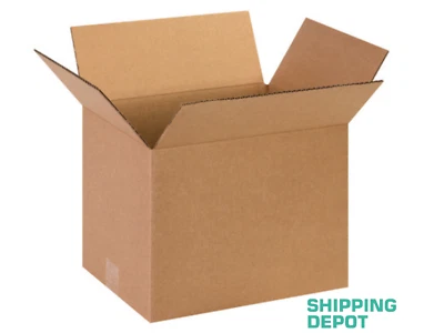 50 ~ 13x10x10 Corrugated Kraft Cardboard Cartons Shipping Packing Box Boxes - Image 1 of 3