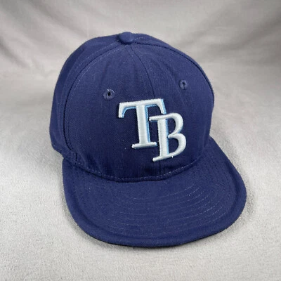 Tampa Bay Rays Hat Boys 6 3/8 Blue New era 59FIFTY Baseball Cap On Field Cap - Image 1 of 4