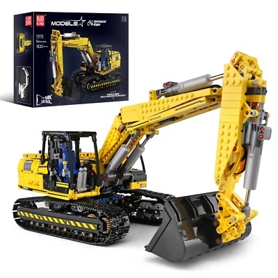 MOULD KING 13112 Technik Auto Motorbagger Excavator Klemmbausteine Spielzeug MOC - Bild 1 von 4