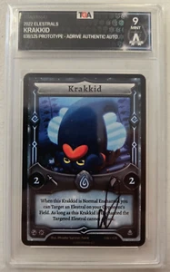 Elestrals Prototype Graded Krakkid - Authentic aDrive Autographed Slab - Picture 1 of 2