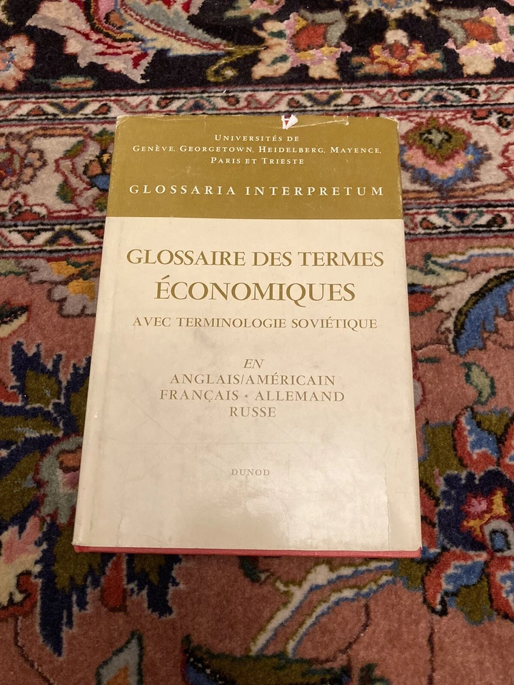 Glossary Of Economic Terms With Soviet Terminology In 4 Languages Dunod 1966 - Image 1 of 4