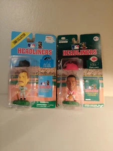 Cabezales Barry Larkin 1996 y Wade Boggs 1998, paquete áspero Corinthian  - Imagen 1 de 12