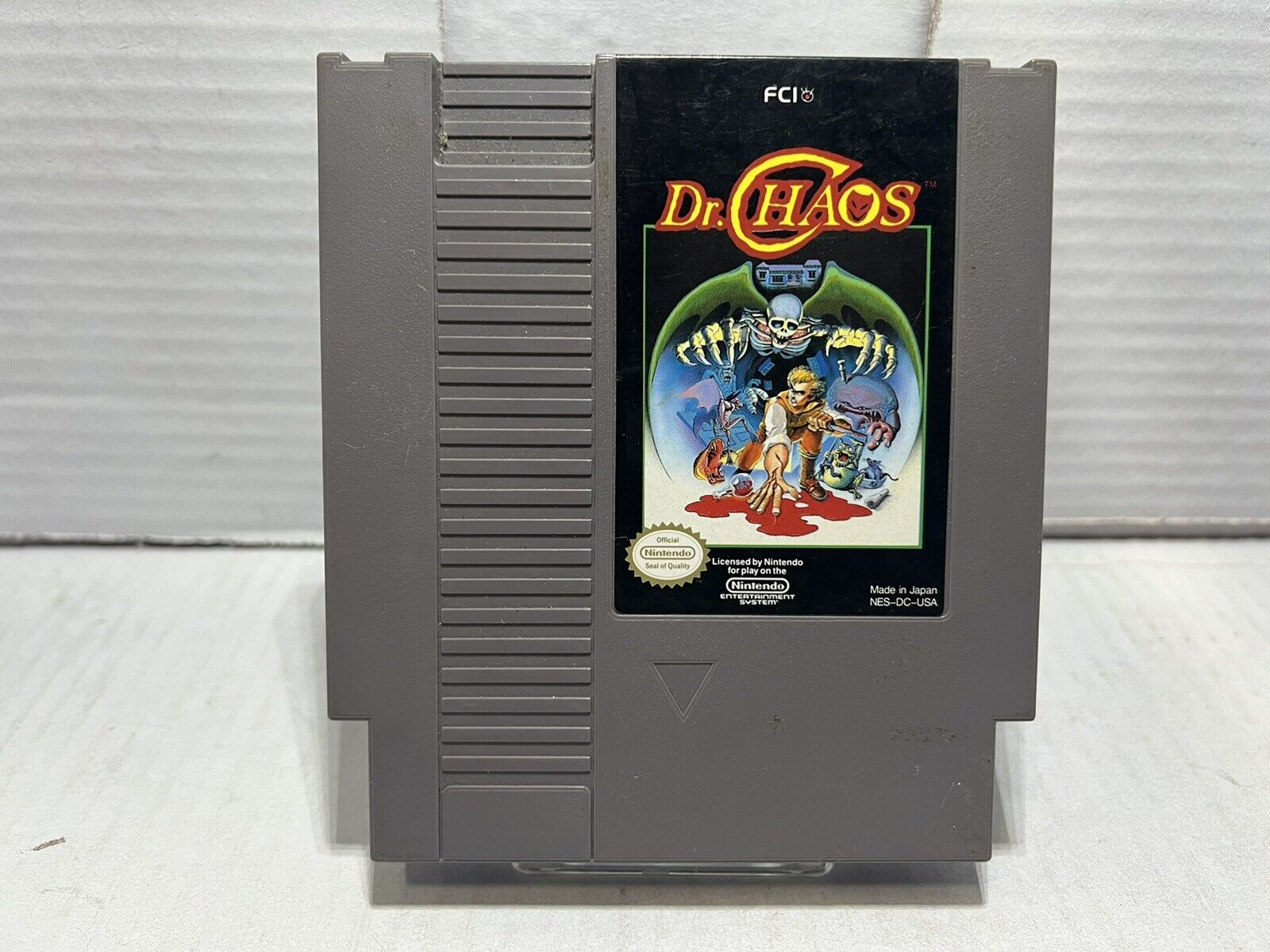 Dr. Chaos (Nintendo Entertainment System, 1988) Tested And Working NES Game
