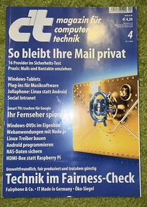 Heise CT Magazin Zeitschrift - c't Heft 4 / 2014 - Bild 1 von 2