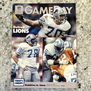 Vintage-Game Day Program-Redskins vs Lions Oct. 13, 1985 RFK Stadium NM - Picture 1 of 13