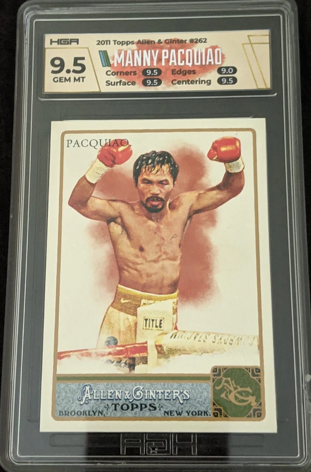 Manny Pacquiao Rookie Card 2011 Allen & Ginter’s World Champion #262 HGA 9.5 Gem - Image 1 of 1