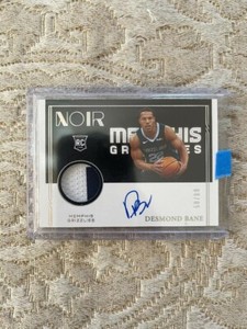 2020-21 NOIR DESMOND BANE ROOKIE RC ON-CARD AUTO 2-CLR PATCH #50/99! 🔥🔥🔥